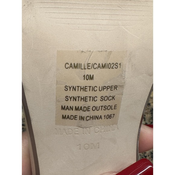 Steve Madden Camille Shoes Womens Size 10 Clear Strap Nude Block Heels Sandals - Picture 10 of 12